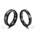 STOMART.CO.UK Her King His Queen Couple Crown Rings Couple Rings Gold Gold Crown Rings Her King Her King His Queen His Queen Rings Free Text
