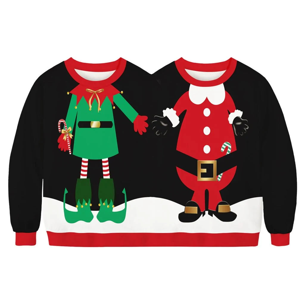 funny holiday sweater outfit