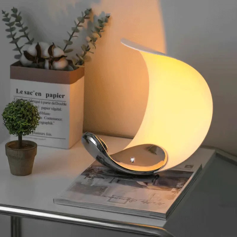 Crescent Moonlight Reading Desk Lamp