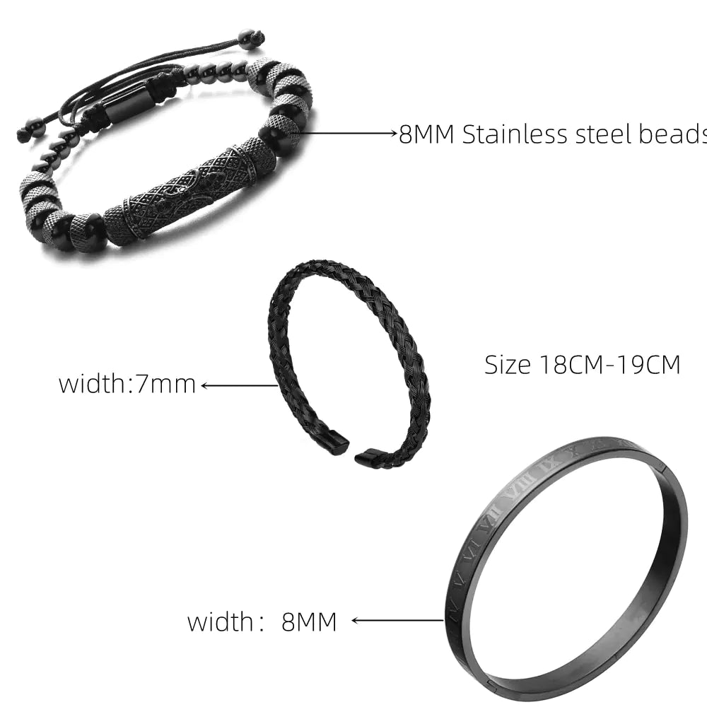 Men's Roman Numbers Fashion Bracelet