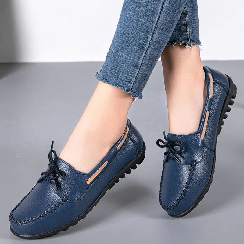 Women's Comfort Flat Leather Loafers