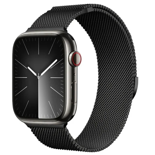 STOMART.CO.UK Milanese Loop Metal Band for Apple Watch Jewellery & Watches Free Text