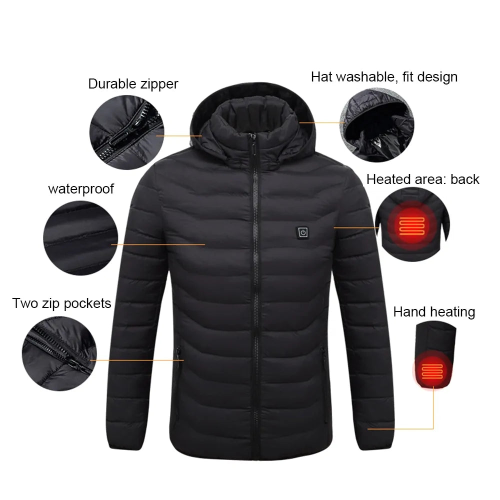 Extended battery life Machine washable jacket