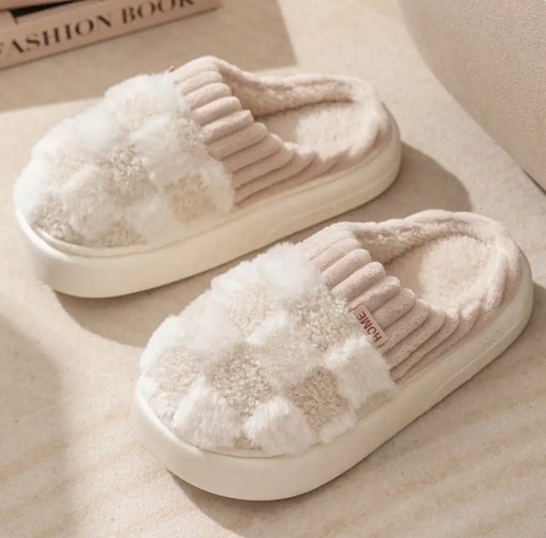 New Winter Fluffy Fur Slippers