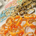 Stackable Gold Plated Caterpillar Ring