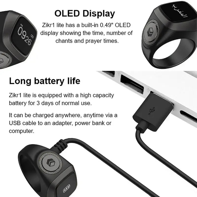 Smart Bluetooth Muslims Tasbih Ring