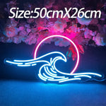 Neon Sign Mountain Flow Water Led Lamp