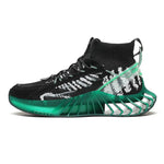 Multicolour chunky lace-up trainers.