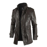 Couro Marselha Leather Overcoat Jacket