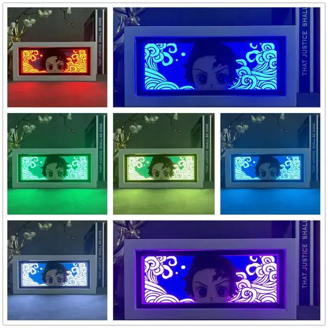 LED illuminated box with Demon Slayer art