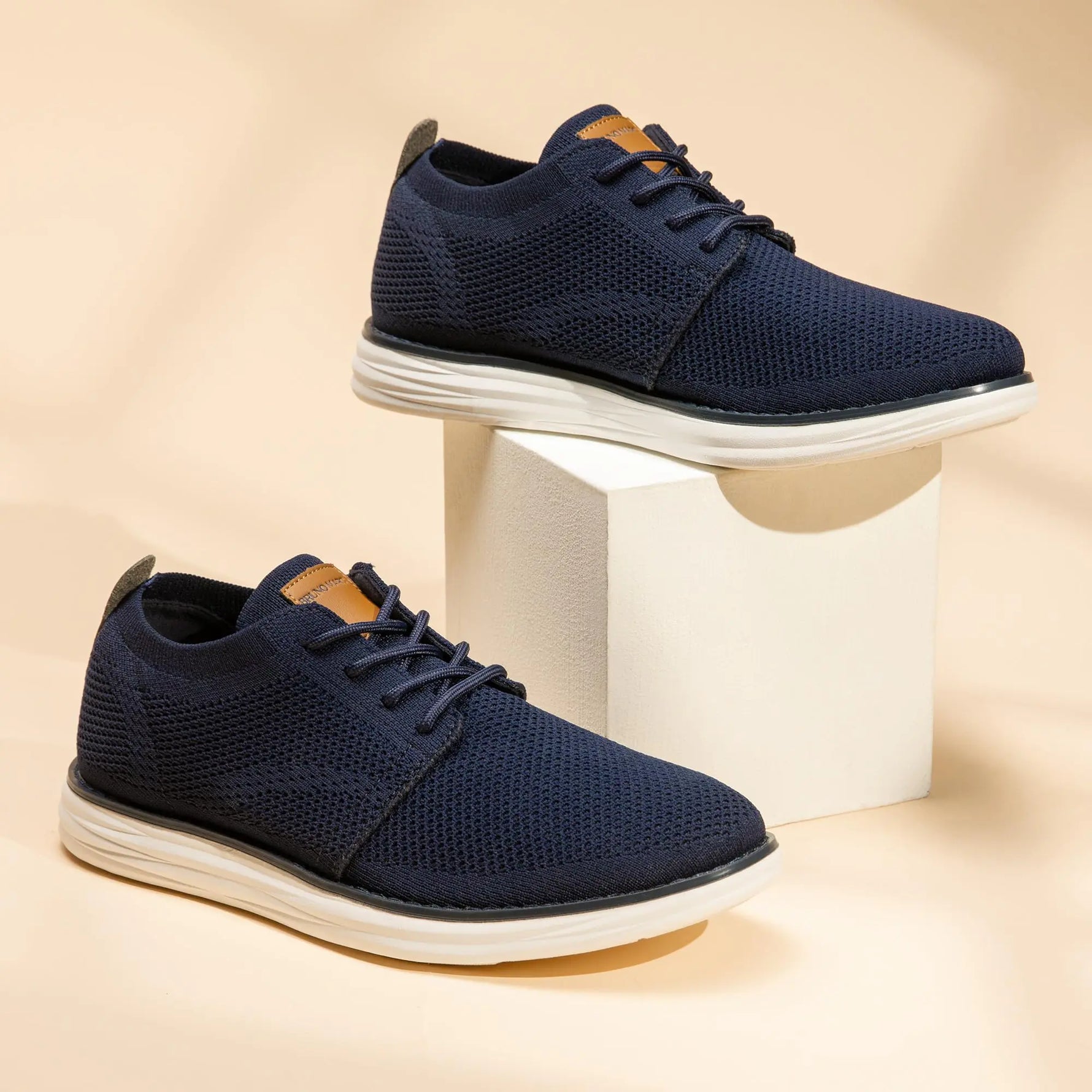 Bruno Marc Men's KnitFlex Breeze Mesh Sneakers