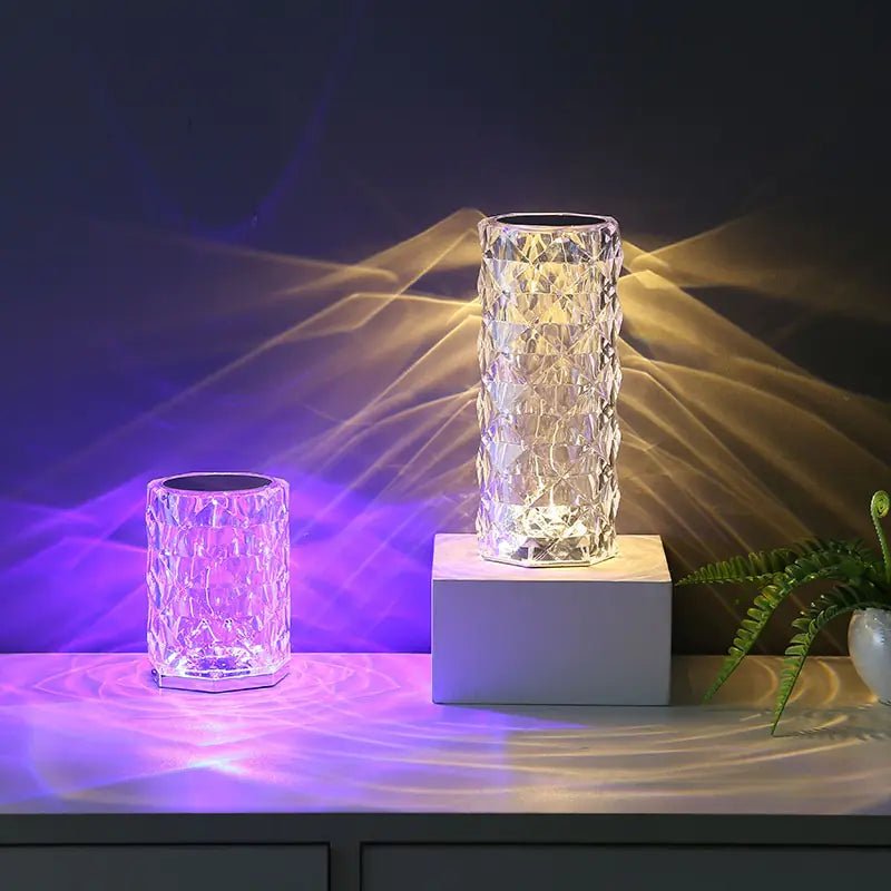 Multi-Colour LED Crystal Table Lamp