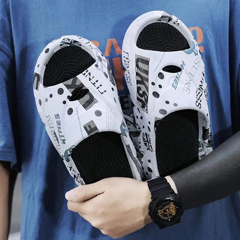 Men's Fashion Slip-On Summer Beach Slippers