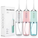 photo of 3 pieces of dental cleaners in 3 different colours