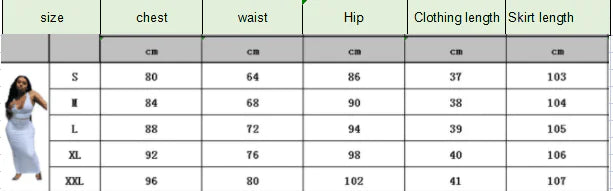 Skinny Backless Outfit Suit Set Size Chart