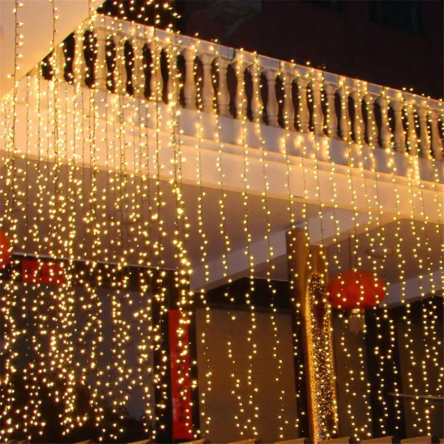 8 Modes Control Curtain Christmas Lights