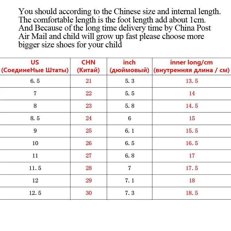 Teen Riveted Slip-On Martin Boots Size Chart