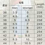 Comfort Shoes Chart Size