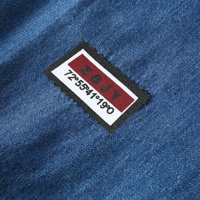 Men's Plus Size Fashion Denim Shirt