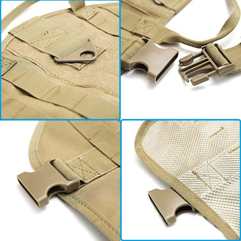 STOMART.CO.UK Tactical Military Dog Harness Dogs Free Text