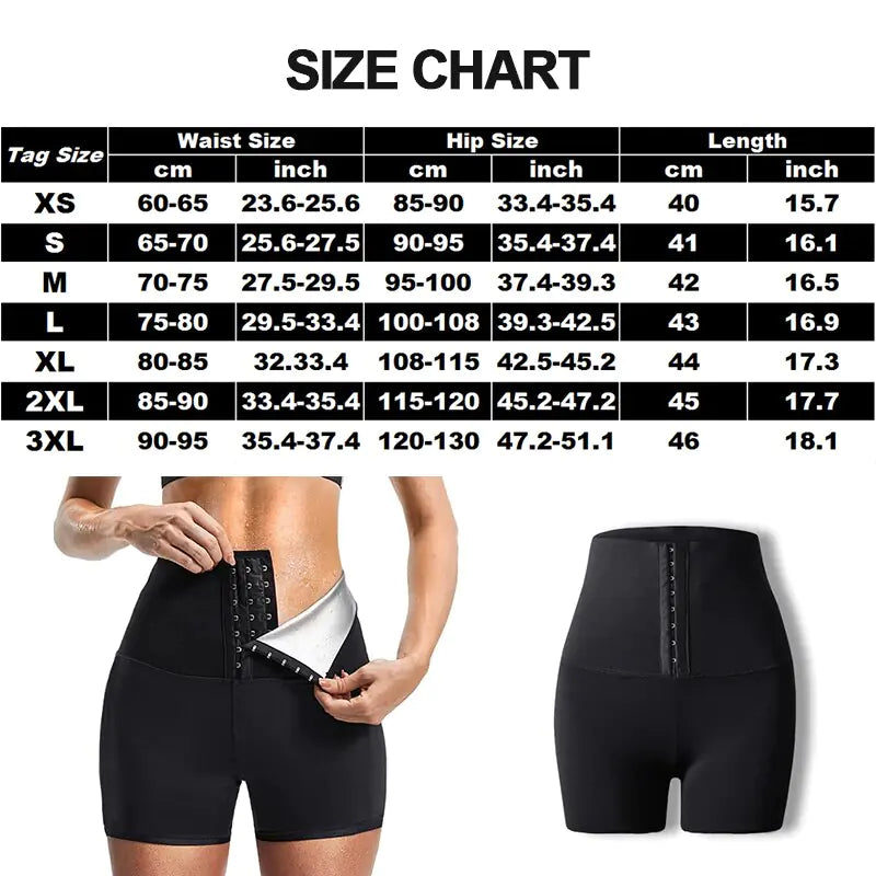 Women's Hot Thermo Pants Size Chart