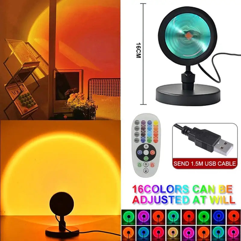 Sunset Projection LED Lamp