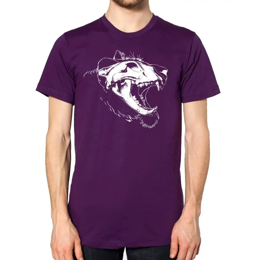 Lion Skull X-ray Canvas T-shirt