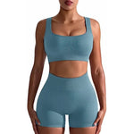 Ribbed seamless shorts