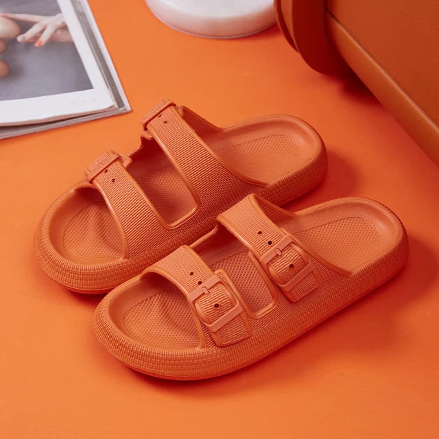 Stylish Clasped Slippers