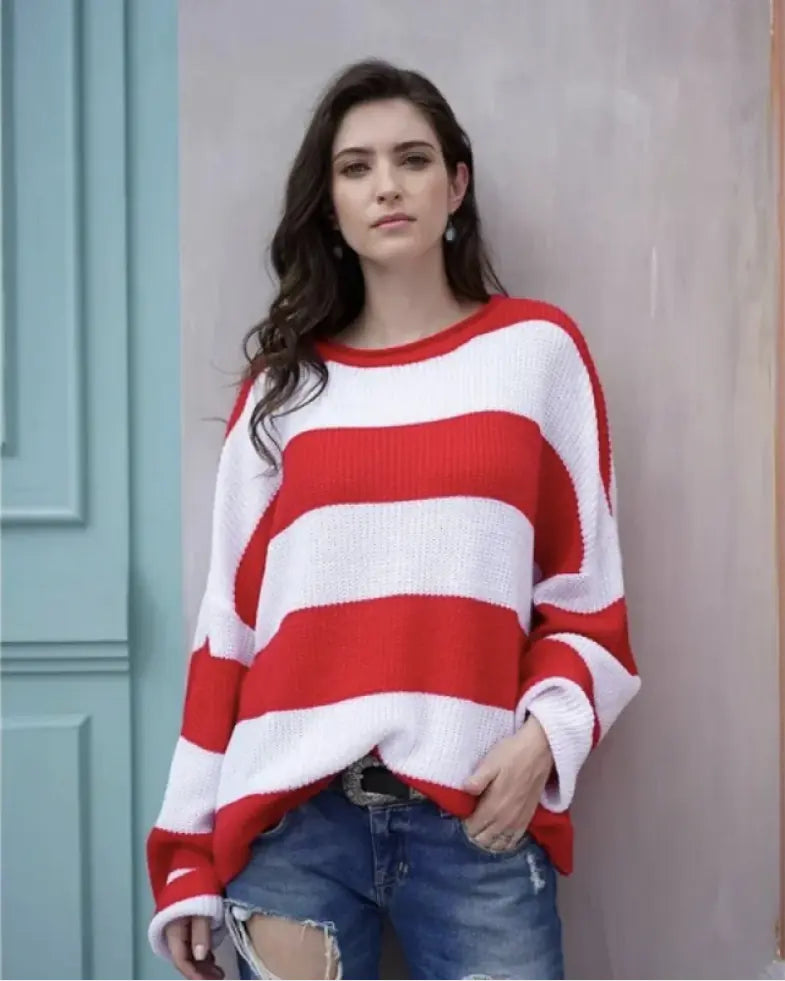 Women's Luxurious Polyester Knit Sweater